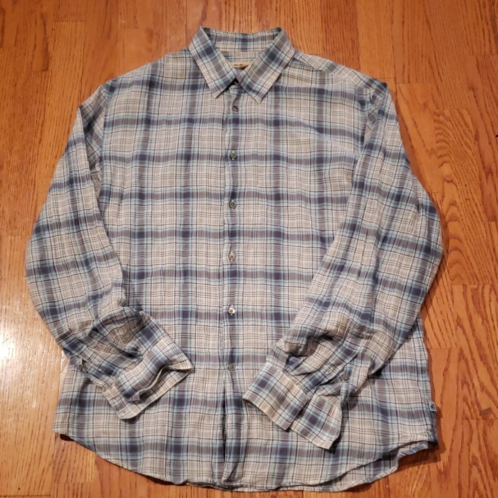 John Varvatos Large Plaid Soft Shirt